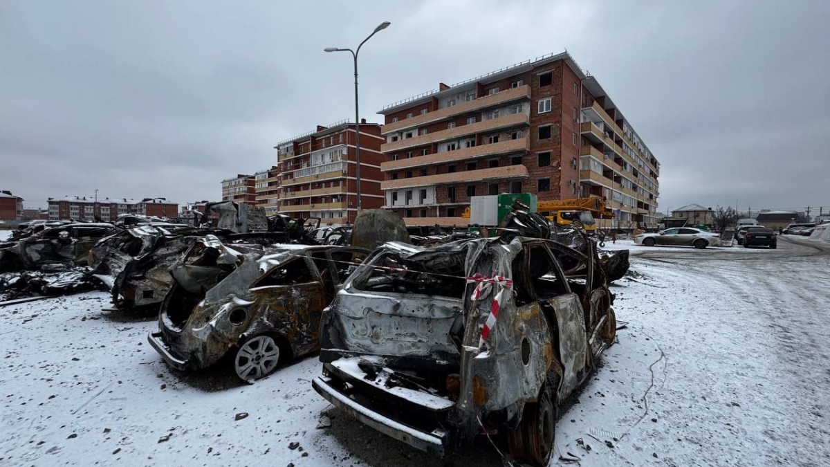 Число поврежденных после атаки БПЛА в Адыгее автомобилей выросло до 172 пресс-служба главы РА